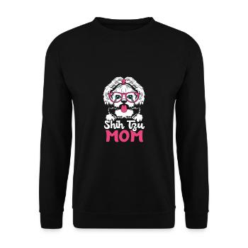 Shih Tzu - Unisex Pullover - Schwarz - Vorne - Alina (178cm) & Michal (187cm)