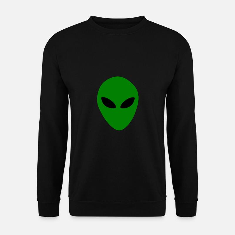 Aliens Außerirdischer Kopf - Unisex Pullover - Schwarz