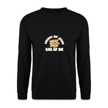 Smore de Jésus Moins de moi Camp de l’école biblique Saint - Sweat-shirt Unisexe - noir - Devant - Alina (178cm) & Michal (187cm)