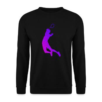 Joueuse de badminton Badminton Badminton Badminton - Sweat-shirt Unisexe - noir - Devant - Alina (178cm) & Michal (187cm)