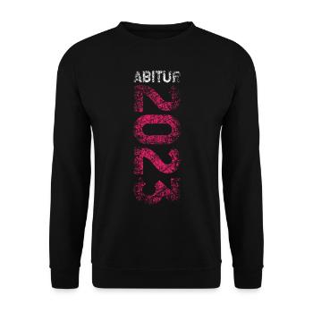 Abitur 2023 Abi 23 Abishirt - Unisex Pullover - Schwarz - Vorne - Alina (178cm) & Michal (187cm)