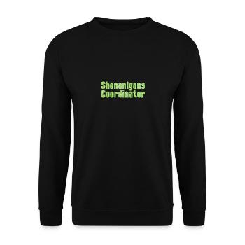 Shenanigans Coordinator Saint Patrick's Day - Unisex Sweatshirt - black - Front - Alina (178cm) & Michal (187cm)