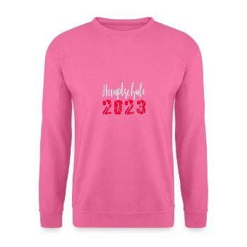 hauptschule 2023 Quali Schulabschluss Abschluss - Unisex Pullover - Pink - Vorne
