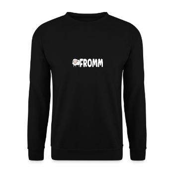 Lammfromm - You are innocent. ALWAYS! - Unisex Sweatshirt - black - Front - Alina (178cm) & Michal (187cm)