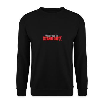 Don't Fit In Stand Out Autism - Unisex Sweatshirt - black - Front - Alina (178cm) & Michal (187cm)