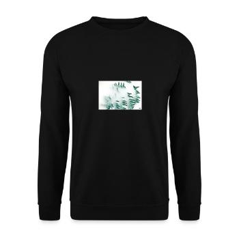 Breath - Unisex Sweatshirt - black - Front - Alina (178cm) & Michal (187cm)