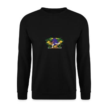 Capoeira no Brasil - Unisex Pullover - Schwarz - Vorne - Alina (178cm) & Michal (187cm)
