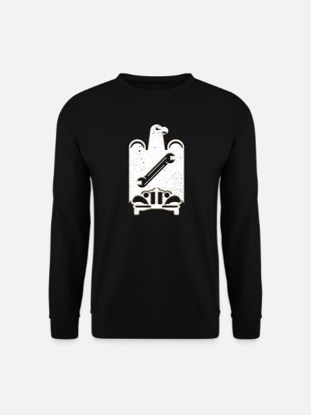 Zunftzeichen KFZ-Mechaniker grunge - Unisex Pullover - Schwarz