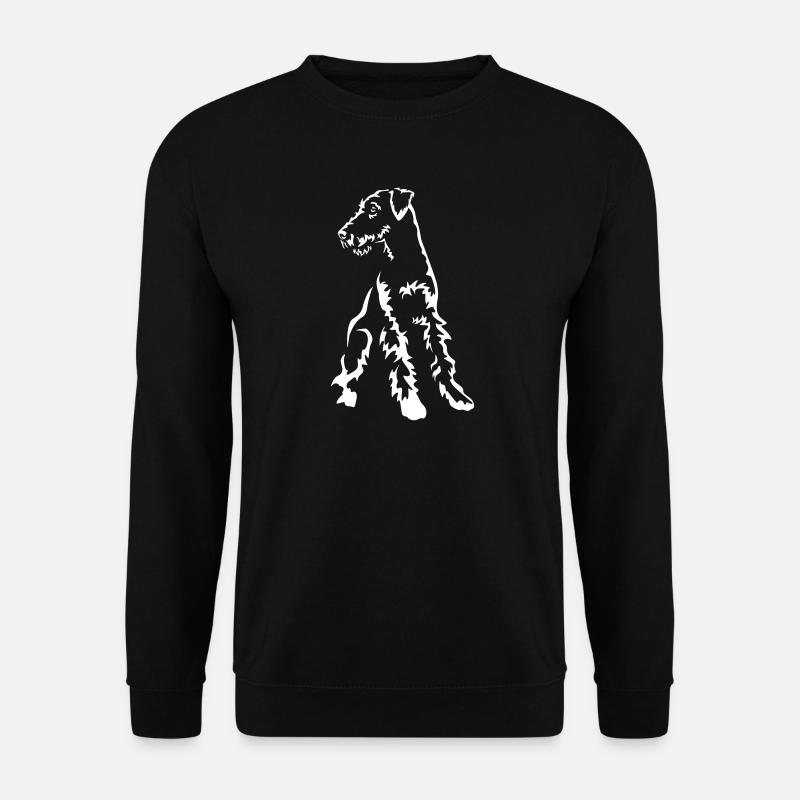 Airedale Terrier "Black Edition" - Unisex Pullover - Schwarz