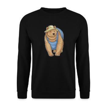 Bear Farmer Farm - Unisex Sweatshirt - black - Front - Alina (178cm) & Michal (187cm)