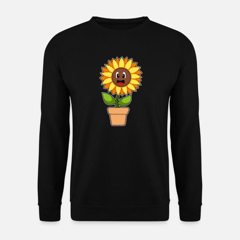 Lustige Sonnenblume - Unisex Pullover - Schwarz