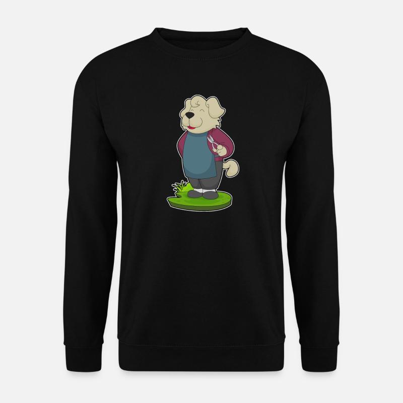 Coiffeur pour chien Ciseaux - Sweat-shirt Unisexe - noir