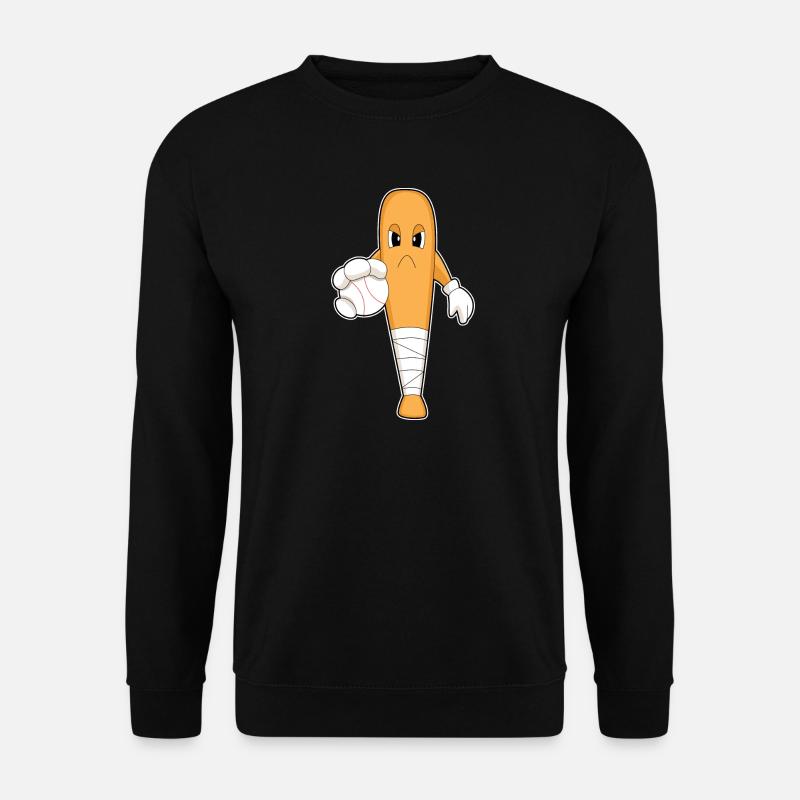 Baseball Baseball bat - Unisex Sweatshirt - black