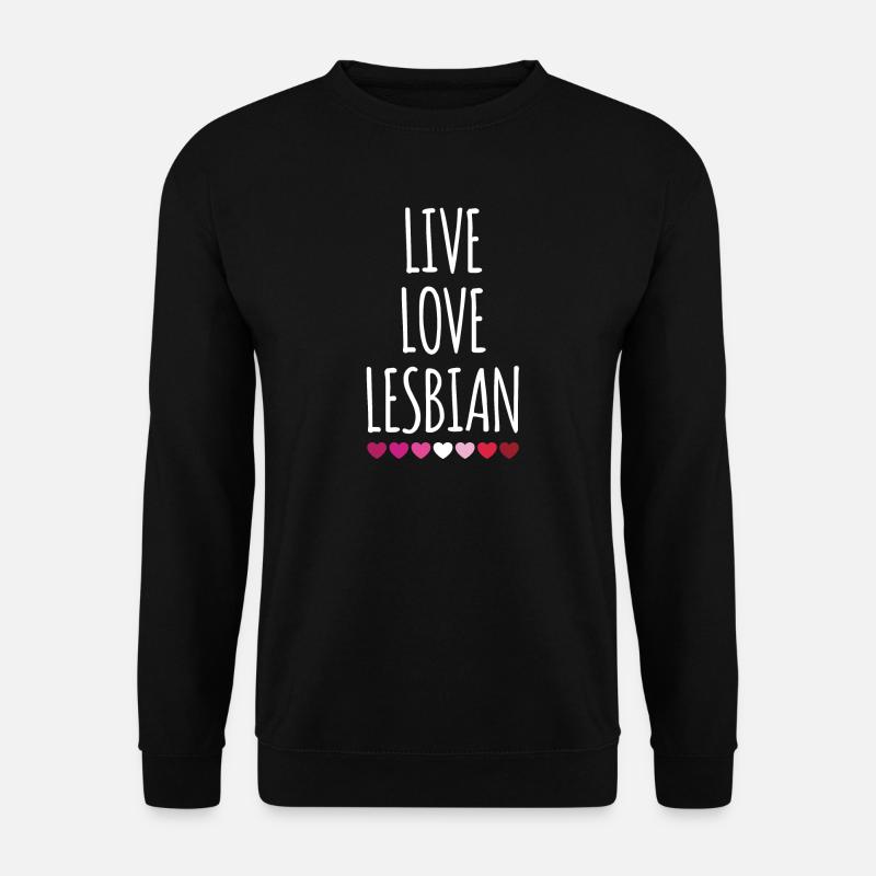 Leben. Liebe. Lesbe. - Unisex Pullover - Schwarz