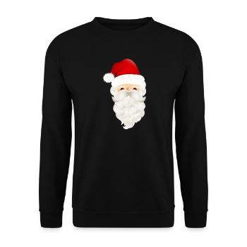 Magical St. Nicholas Santa Claus Santa Claus - Unisex Sweatshirt - black - Front - Alina (178cm) & Michal (187cm)