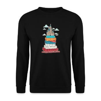 Betten Burgen Bauer - Unisex Pullover - Schwarz - Vorne - Alina (178cm) & Michal (187cm)