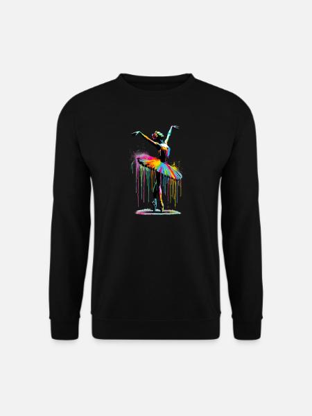 Ballet dancer with tutu - Unisex Sweatshirt - black