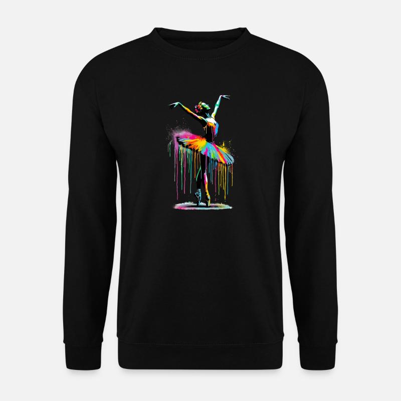 Ballet dancer with tutu - Unisex Sweatshirt - black