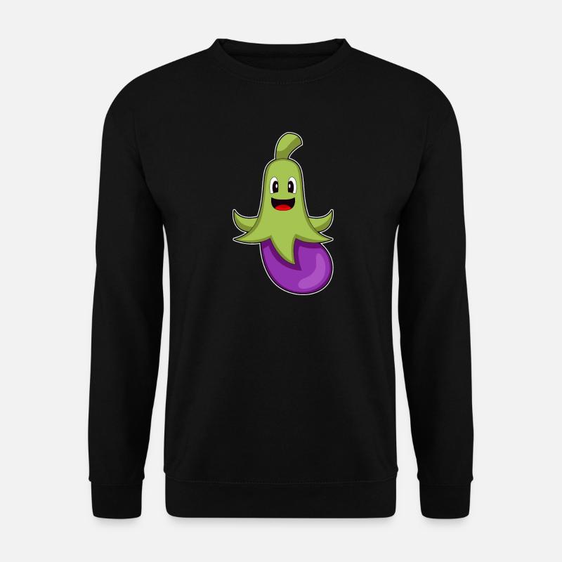 Octopus Eggplant - Unisex Sweatshirt - black
