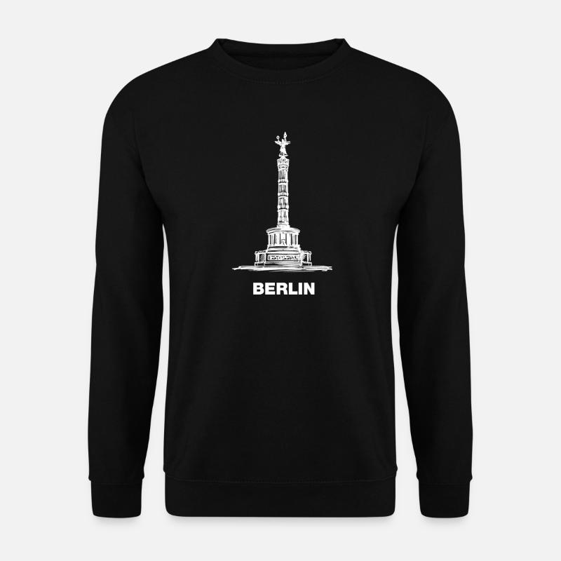 Berlin - Siegessäule/Goldelse - Unisex Pullover - Schwarz