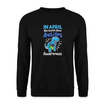 Monat der Aufklärung über Autismus - Unisex Pullover - Schwarz - Vorne - Alina (178cm) & Michal (187cm)