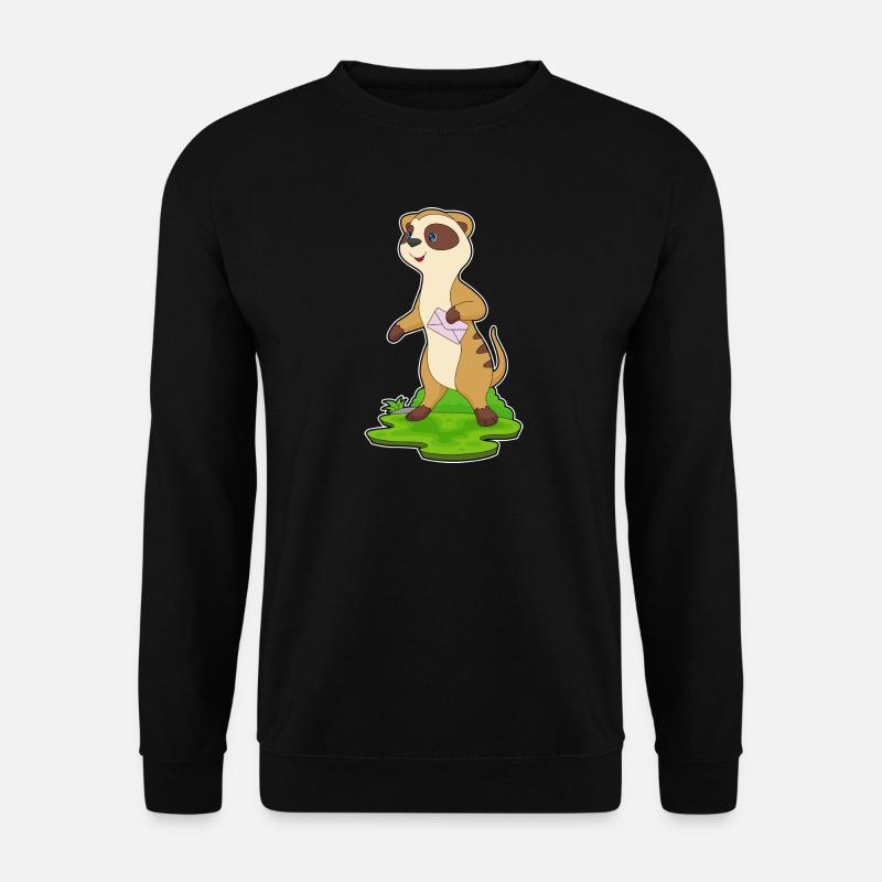 Erdmännchen Brief - Unisex Pullover - Schwarz
