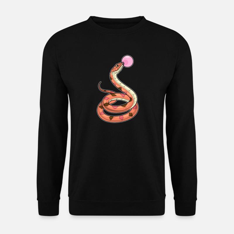 Chewing-gum serpent - Sweat-shirt Unisexe - noir