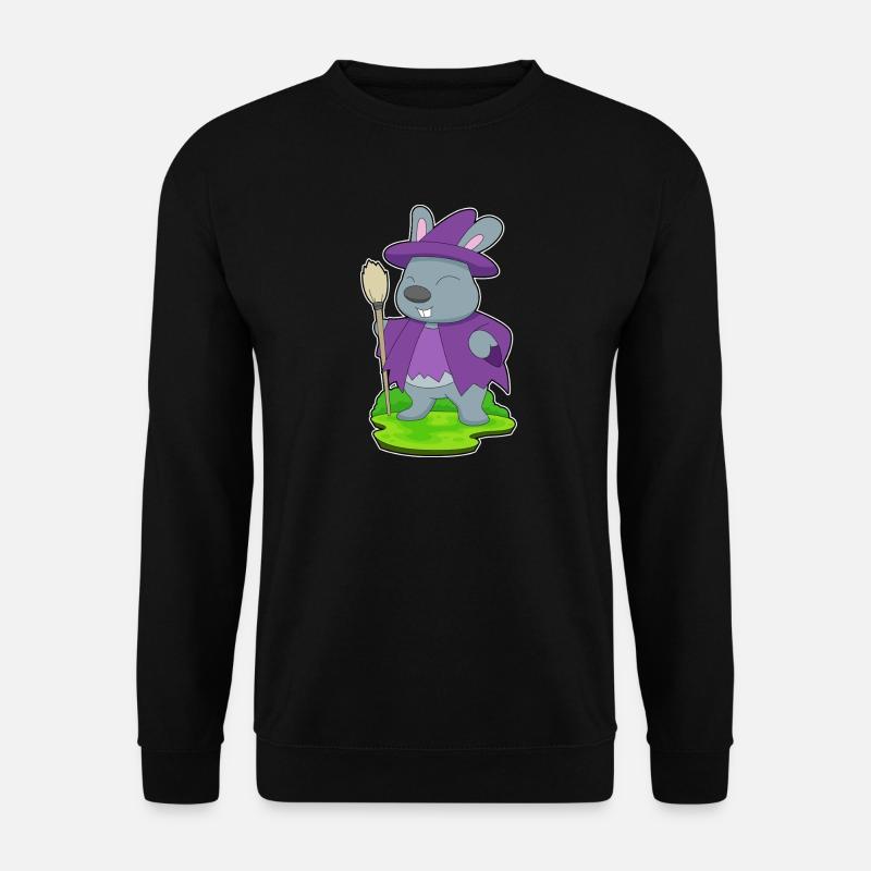 Bunny Halloween Witch - Unisex Sweatshirt - black