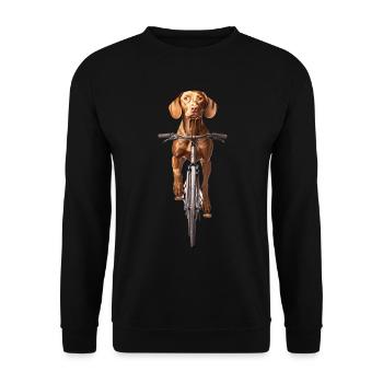 Vizsla - Unisex Pullover - Schwarz - Vorne - Alina (178cm) & Michal (187cm)