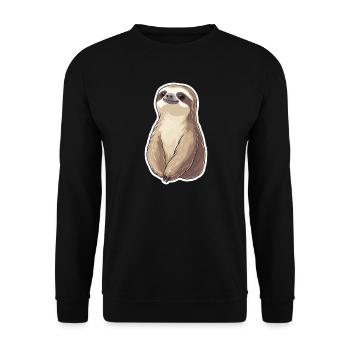 Paresse - Sweat-shirt Unisexe - noir - Devant - Alina (178cm) & Michal (187cm)