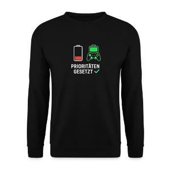 Conception de motivation de jeu pour les fans - Sweat-shirt Unisexe - noir - Devant - Alina (178cm) & Michal (187cm)