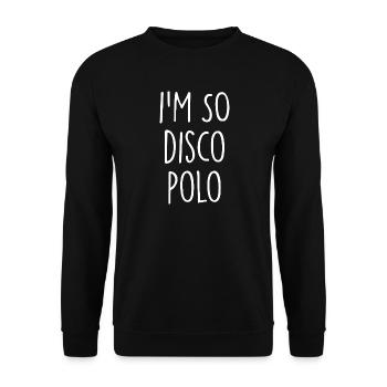 Disco Polo - Sweat-shirt Unisexe - noir - Devant - Alina (178cm) & Michal (187cm)
