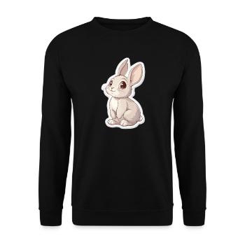 Hare - Unisex Sweatshirt - black - Front - Alina (178cm) & Michal (187cm)