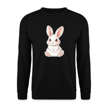 Hare - Unisex Sweatshirt - black - Front - Alina (178cm) & Michal (187cm)