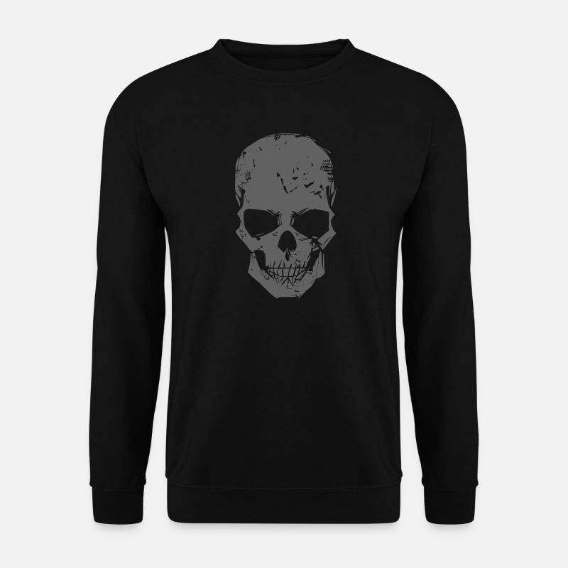 Skull Grey - Unisex Sweatshirt - black
