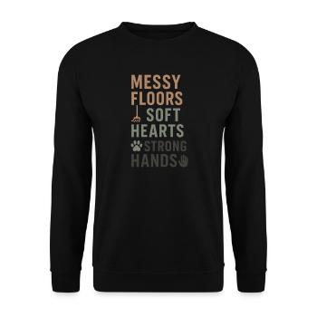 Shelter Employee, Animal Rescue Volunteer - Unisex Sweatshirt - black - Front - Alina (178cm) & Michal (187cm)