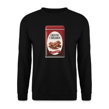 Ground Cinnamon Zimt Full Of Flavor - Unisex Pullover - Schwarz - Vorne - Alina (178cm) & Michal (187cm)
