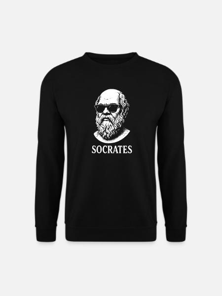 Socrates in Shades - Unisex Sweatshirt - black