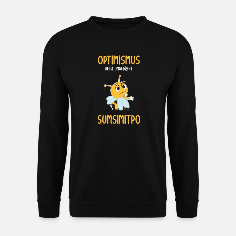 Lustige Comic Biene Sumsimitpo - Unisex Pullover - Schwarz