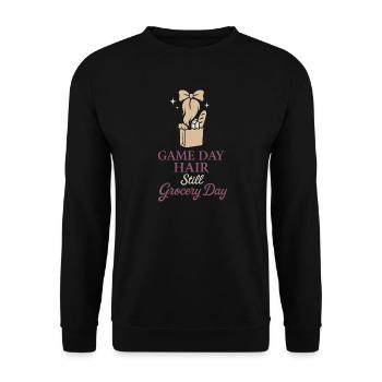 Cadeau du club de pom-pom girls - Sweat-shirt Unisexe - noir - Devant - Alina (178cm) & Michal (187cm)