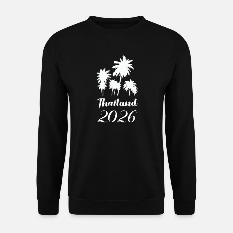 Thailand 2026 Palm Trees Design - Unisex Sweatshirt - black