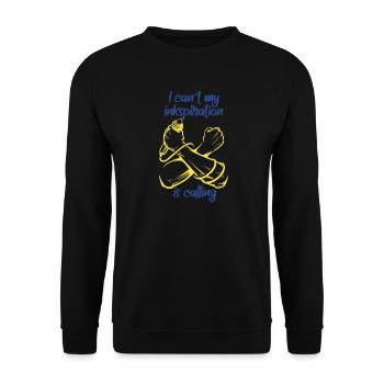 Poésie Slam Ink Stimulation Slam Poésie - Sweat-shirt Unisexe - noir - Devant - Alina (178cm) & Michal (187cm)