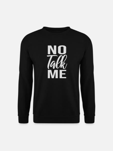 Pas de discours introverti antisocial drôle - Sweat-shirt Unisexe - noir