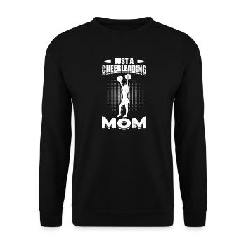 Juste une maman pom-pom girl - Sweat-shirt Unisexe - noir - Devant - Alina (178cm) & Michal (187cm)