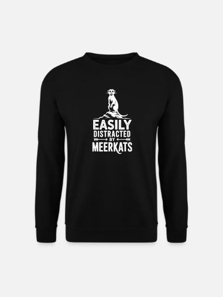 Erdmännchen Sprüche Lustiges Erdmännchen Geschenk  - Unisex Pullover - Schwarz