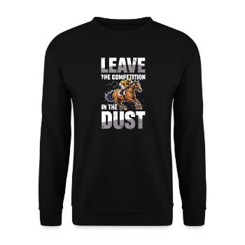 Quittez la compétition dans les courses de chevaux poussiéreux - Sweat-shirt Unisexe - noir - Devant - Alina (178cm) & Michal (187cm)