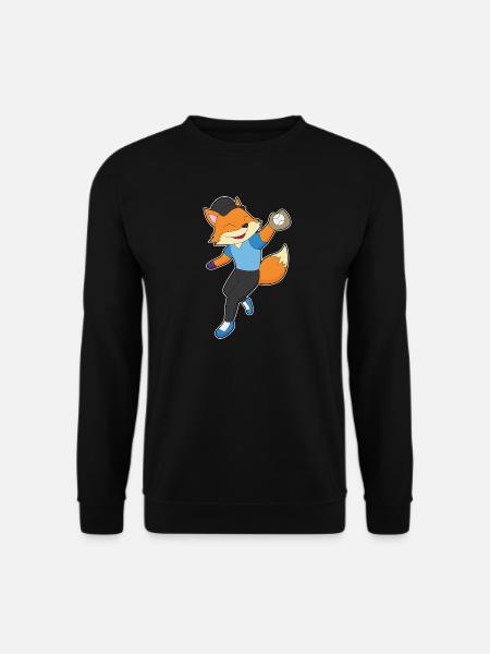 Fox Baseball Baseball Glove - Unisex Sweatshirt - black