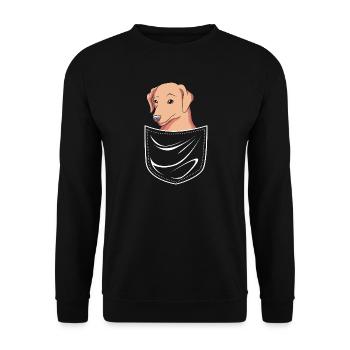 Chesapeake Bay Retriever - Unisex Pullover - Schwarz - Vorne - Alina (178cm) & Michal (187cm)