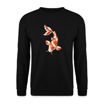 Koi-fische Japanische Koi-fische Koi-karpfen - Unisex Pullover - Schwarz - Vorne - Alina (178cm) & Michal (187cm)