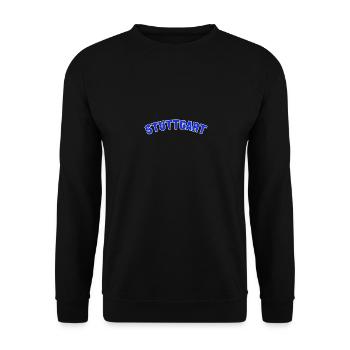 Stuttgart College Capital Tourist Germany - Unisex Sweatshirt - black - Front - Alina (178cm) & Michal (187cm)